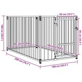 Vanjski kavez za pse 100 x 200 x 100 cm | shoptok.hr
