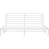  Metalni okvir za krevet s uzglavljem bijeli 180x200 cm | shoptok.hr