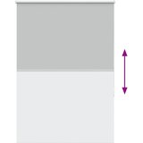 Rolo zavjesa Blackout svijetlo siva 105x130 cm Širina tkanine | Shoptok.si
