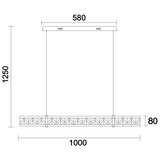  LED prigušiva luster na sajli ENRIQUE LED/20W/230V 3000-6000K +daljinski upravljač | Eponuda.com