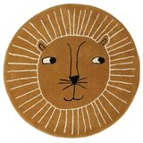 OYOY Mini Smeđi dječji tepih od mješavine vune ø95 cm Lion – Cijene