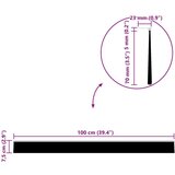vidaXL Samolepljiva tesnila za vrata 12 pcs srebrna 100 cm | Shoptok.si