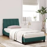 vidaXL Krevet s madracem tamnozeleni 90x200 cm baršunasti | shoptok.hr