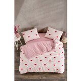 Mila Home Rožnata posteljnina za zakonsko posteljo/podaljšana z rjuho/4-delna 200x220 cm Red Heart – | Shoptok.si