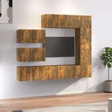  Komplet TV omaric 8-delni dimljen hrast konstruiran les, (20734676) | Shoptok.si