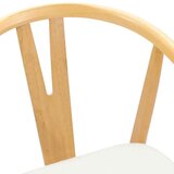  Stolac za blagovanje 2 pcs Prirodna i svijetla | shoptok.hr