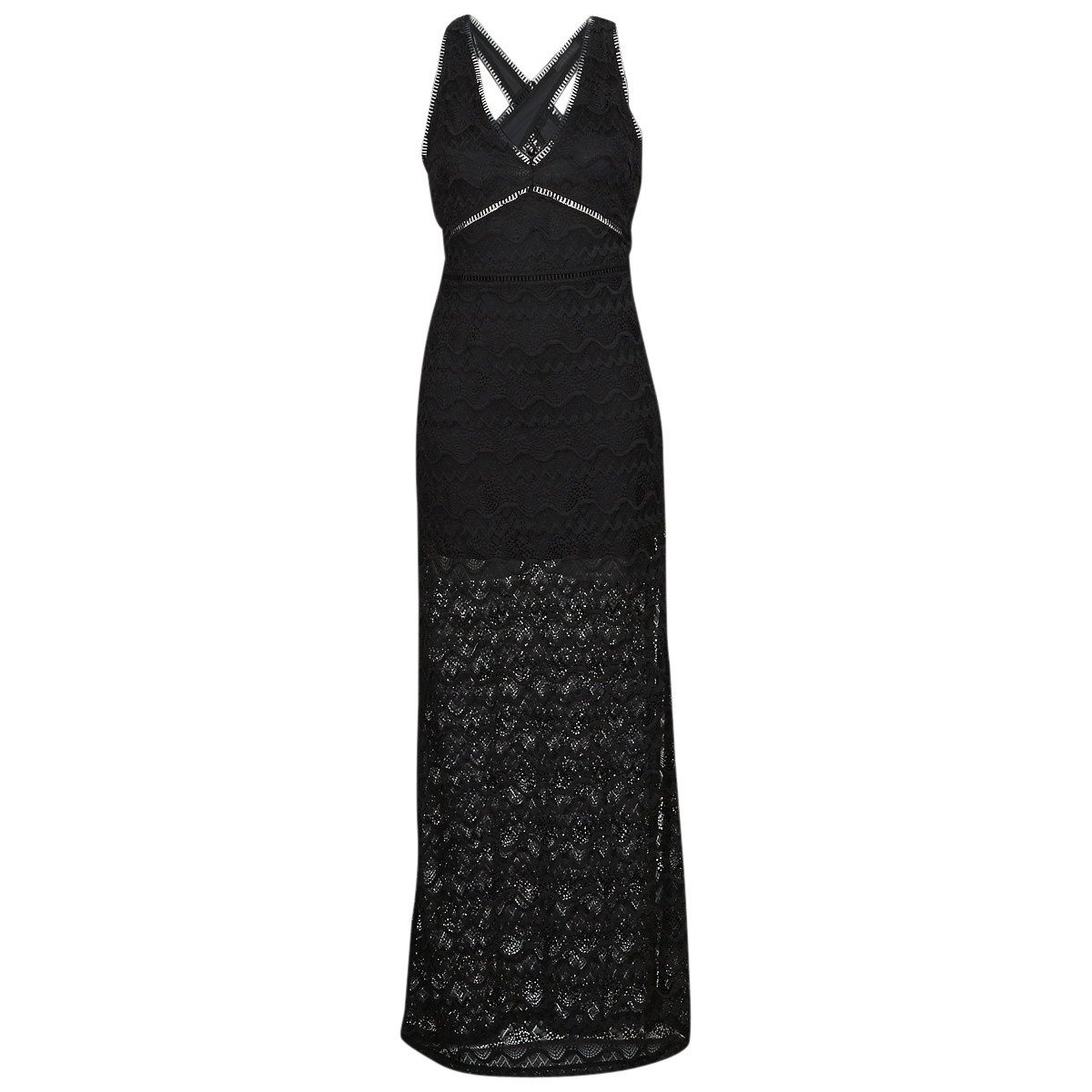 Guess Dolge obleke SL LIZA LONG DRESS Črna Cene