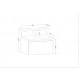 Hanah home alice - Anthracite Anthracite Nightstand | Eponuda.ba