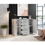 XORA komoda, siva, bela | Shoptok.si