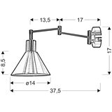 Lesnina XXXL STENSKA SVETILKA 40 W 230 V E14 | Shoptok.si