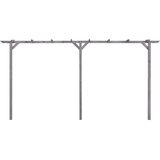  Vrtna pergola siva 400 x 40 x 205 cm od impregnirane borovine | shoptok.hr