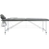  Stol za masažu s 2 zone aluminijski okvir antracit 186 x 68 cm | Eponuda.ba