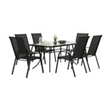 Kondela Zložljiv stol, temno siva/črna, ALDERA | Shoptok.si