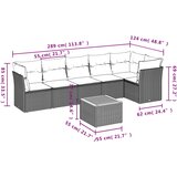  7-dijelni set vrtnih sofa sivi od poliratana | shoptok.hr