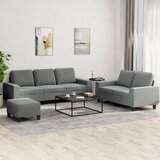  3-dijelni set sofa tamnosivi od tkanine | shoptok.hr