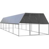 Vanjski kavez za kokoši 3 x 12 x 2 m od pocinčanog čelika | shoptok.hr