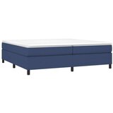  Box spring postelja z vzmetnico moder 200x200 cm blago, (20724767) | Shoptok.si