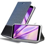  Ohišje, združljiv s HTC v temno modri barvi - zaščitni pokrov z magnetnim zapiranjem, stoječo funkcijo in režo za kartico, (20570474) | Shoptok.si