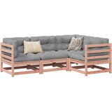  The Living Store Vrtna sedežna garnitura 4-delna z blazinami trden les douglas - Vrtna Sedežna Garnitura, (21471110) | Shoptok.si