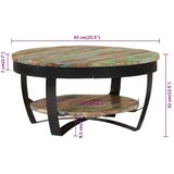  Stolić za kavu od masivnog obnovljenog drva 65 x 32 cm | shoptok.hr