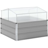 Cvetlično korito Svetlo siva 100 x 100 x 77 cm Cinkana jeklena, (5000207309) | Shoptok.si