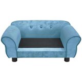 vidaXL Sofa za pse tirkizna 72 x 45 x 30 cm plišana | shoptok.hr