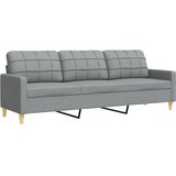  2-dijelni set sofa s jastucima svjetlosivi od tkanine | shoptok.hr