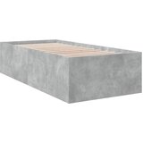  Okvir kreveta boja betona 90 x 190 cm od konstruiranog drva | shoptok.hr
