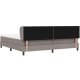 vidaXL Boxspring krevet s madracem Sivo-smeđa 200 x 200 cm tkanina | shoptok.hr