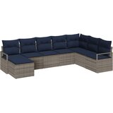  Set sofe 8 kom. Siva poliratan 287 x 177 x 85 cm | Shoptok.si