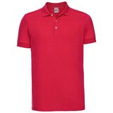 RUSSELL Men's T-shirt Stretch Polo R566M 95% smooth cotton ring-spun 5% Lycra 205g/210g Cene