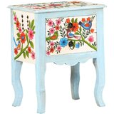  Ročno barvana nočna omarica 40x30x50 cm trden mangov les, (20916725) | Shoptok.si