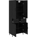  Highboard Crni hrast 69,5 x 34 x 180 cm Konstruirano drvo | shoptok.hr
