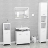 vidaXL Kopalniška omarica bela 60x33x61 cm iverna plošča | Shoptok.si