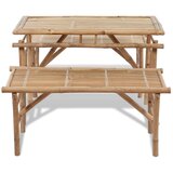  Pivski stol s 2 klupe 100 cm bambus | Eponuda.com