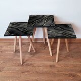 Hanah home 3Shp164 - black blackgreygold nesting table (3 pieces) | ePonuda.com