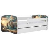 HAPPYKIDS Dječji krevet Dreamy brod 140x70 sa madracem bez ladice Bijela | shoptok.hr