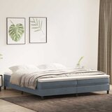 vidaXL Box Spring krevet bez madracem tamno sivi 200x220 cm baršun | shoptok.hr
