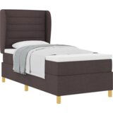 Box Spring Krevet s Madracem Tamno Smeđi 80x200 cm Tkanina | shoptok.hr