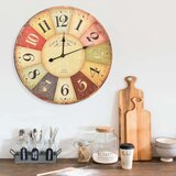 vidaXL starinska stenska ura barvita 60 cm | Shoptok.si