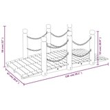  Vrtni most s lančanim ogradama 150x67x56 cm masivno drvo smreke Slike