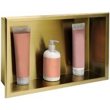 Rea bathroom shelf 30x45 gold brush | Shoptok.si