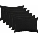  Presvlaka za jastuk 6 pcs HEERLEN Crna 40 x 60 cm Bouclé | shoptok.hr