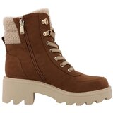 Tom Tailor Gležnjače na vezanje bež / višnja | shoptok.hr