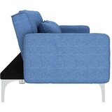 vidaXL Kavč z ležiščem modro blago | Shoptok.si