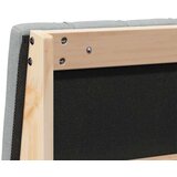 vidaXL Tapecirani uzglavlje Svijetlo siva 120 cm Čvrsto borovo drvo | shoptok.hr