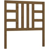 Maison Chic posteljno vzglavje - vzglavna omarica - nočna omarica medeno rjavo 106x4x100 cm trdna borovina, (21707222) | Shoptok.si