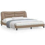  Posteljni okvir z vzglavjem kapučino 180x200 cm umetno usnje, (21081728) | Shoptok.si