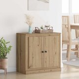 vidaXL Strani šal Umetni hrast 70 x 35,5 x 67,5 cm Konstruiran les | Shoptok.si