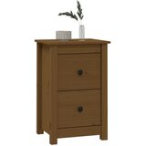 Maison Chic Noćni ormarić boja meda 40x35x61,5 cm od masivne borovine | shoptok.hr